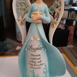 Angel Figurine with Starfish Accents